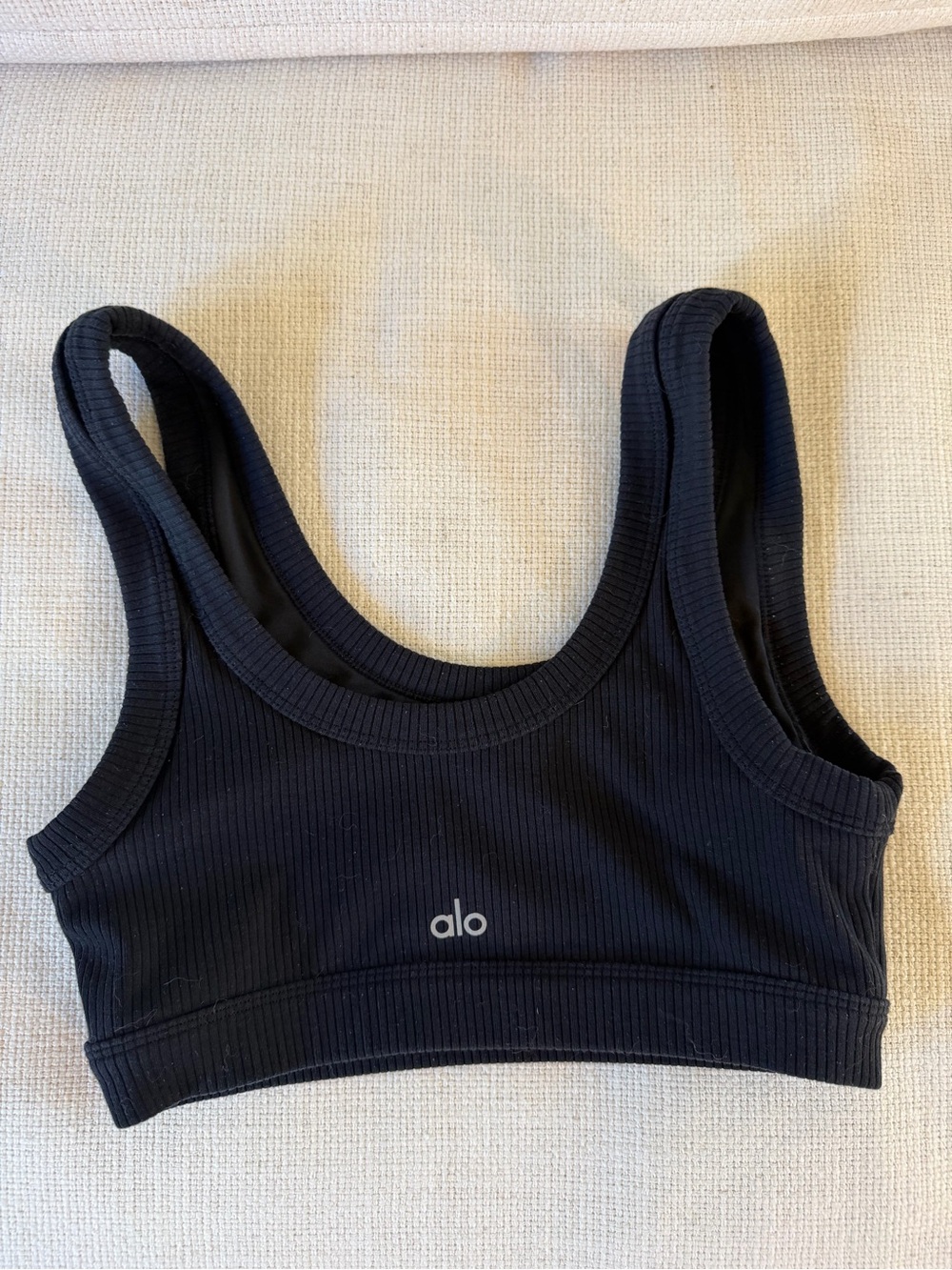 Alo Yoga Black Wellness Bra